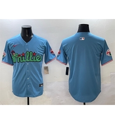 Men Philadelphia Phillies Blank Light Blue Phanatic Limited Stitched Jersey Men Philadelphia Phillies Blank Light Blue Phanatic Limited Stitched Jersey