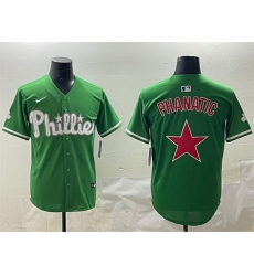 Men Philadelphia Phillies Phanatic Green Limited Stitched Jersey Men Philadelphia Phillies Phanatic Green Limited Stitched Jersey