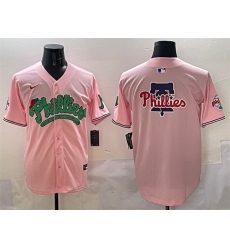 Men Philadelphia Phillies Team Big Logo Pink Phanatic Limited Stitched Jersey Men Philadelphia Phillies Team Big Logo Pink Phanatic Limited Stitched Jersey