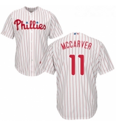 Youth Majestic Philadelphia Phillies 11 Tim McCarver Authentic WhiteRed Strip Home Cool Base MLB Jersey Youth Majestic Philadelphia Phillies 11 Tim McCarver Authentic WhiteRed Strip Home Cool Base MLB Jersey