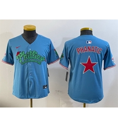 Youth Philadelphia Phillies Light Blue Phanatic Limited Stitched Jersey