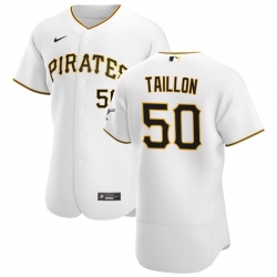 Pittsburgh Pirates 50 Jameson Taillon Men Nike White Home 2020 Authentic Player MLB Jersey