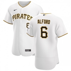 Pittsburgh Pirates 6 Anthony Alford Men Nike White Home 2020 Authentic Player MLB Jersey