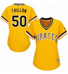 Womens Majestic Pittsburgh Pirates 50 Jameson Taillon Authentic Gold Alternate Cool Base MLB Jersey Womens Majestic Pittsburgh Pirates 50 Jameson Taillon Authentic Gold Alternate Cool Base MLB Jersey