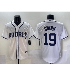 Men San Diego Padres 19 Tony Gwynn White Cool Base Stitched Baseball Jersey Men San Diego Padres 19 Tony Gwynn White Cool Base Stitched Baseball Jersey