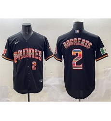 Men San Diego Padres 2 Xander Bogaerts Black Mexico Cool Base Stitched Baseball Jersey Men San Diego Padres 2 Xander Bogaerts Black Mexico Cool Base Stitched Baseball Jersey