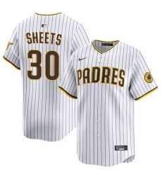 Men San Diego Padres 30 Gavin Sheets White 2026 Home Limited Stitched Baseball Jersey Men San Diego Padres 30 Gavin Sheets White 2026 Home Limited Stitched Baseball Jersey