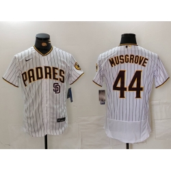 Men San Diego Padres 44 Joe Musgrove White 2024 Home Limited Stitched Baseball Jersey 1 464