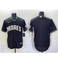 Men San Diego Padres Blank Black Stitched Baseball Jersey