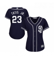 Womens San Diego Padres 23 Fernando Tatis Jr Replica Navy Blue Alternate 1 Cool Base Baseball Jersey 