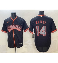 Men San Francisco Giants  14 Patrick Bailey Black 2026 Alternate Stadium Stitched Baseball Jersey