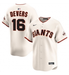 Men San Francisco Giants 16 Rafael Devers Cream 2024 Home Limited Stitched Baseball Jersey Men San Francisco Giants 16 Rafael Devers Cream 2024 Home Limited Stitched Baseball Jersey