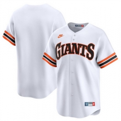 Men San Francisco Giants Blank White Cooperstown Collection Limited Stitched Baseball Jersey