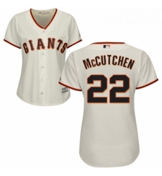 Womens Majestic San Francisco Giants 22 Andrew McCutchen Replica Cream Home Cool Base MLB Jersey Womens Majestic San Francisco Giants 22 Andrew McCutchen Replica Cream Home Cool Base MLB Jersey