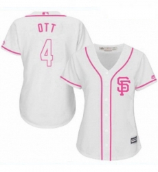 Womens Majestic San Francisco Giants 4 Mel Ott Authentic White Fashion Cool Base MLB Jersey Womens Majestic San Francisco Giants 4 Mel Ott Authentic White Fashion Cool Base MLB Jersey