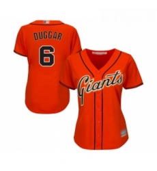 Womens San Francisco Giants 6 Steven Duggar Replica Orange Alternate Cool Base Baseball Jersey Womens San Francisco Giants 6 Steven Duggar Replica Orange Alternate Cool Base Baseball Jersey
