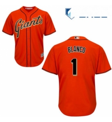 Youth Majestic San Francisco Giants 1 Gregor Blanco Authentic Orange Alternate Cool Base MLB Jersey Youth Majestic San Francisco Giants 1 Gregor Blanco Authentic Orange Alternate Cool Base MLB Jersey