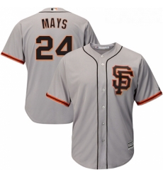 Youth Majestic San Francisco Giants 24 Willie Mays Replica Grey Road 2 Cool Base MLB Jersey Youth Majestic San Francisco Giants 24 Willie Mays Replica Grey Road 2 Cool Base MLB Jersey