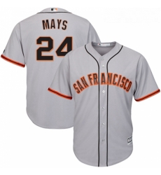 Youth Majestic San Francisco Giants 24 Willie Mays Replica Grey Road Cool Base MLB Jersey Youth Majestic San Francisco Giants 24 Willie Mays Replica Grey Road Cool Base MLB Jersey