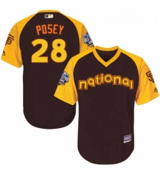 Youth Majestic San Francisco Giants 28 Buster Posey Authentic Brown 2016 All Star National League BP Cool Base MLB Jersey Youth Majestic San Francisco Giants 28 Buster Posey Authentic Brown 2016 All Star National League BP Cool Base MLB Jersey