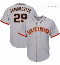 Youth Majestic San Francisco Giants 29 Jeff Samardzija Replica Grey Road Cool Base MLB Jersey Youth Majestic San Francisco Giants 29 Jeff Samardzija Replica Grey Road Cool Base MLB Jersey