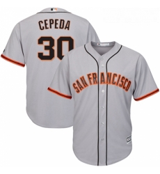 Youth Majestic San Francisco Giants 30 Orlando Cepeda Authentic Grey Road Cool Base MLB Jersey Youth Majestic San Francisco Giants 30 Orlando Cepeda Authentic Grey Road Cool Base MLB Jersey