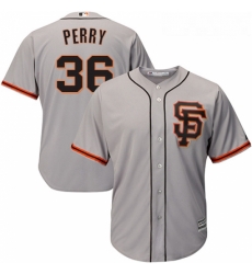 Youth Majestic San Francisco Giants 36 Gaylord Perry Replica Grey Road 2 Cool Base MLB Jersey Youth Majestic San Francisco Giants 36 Gaylord Perry Replica Grey Road 2 Cool Base MLB Jersey