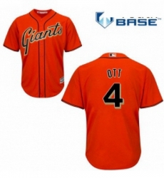 Youth Majestic San Francisco Giants 4 Mel Ott Replica Orange Alternate Cool Base MLB Jersey Youth Majestic San Francisco Giants 4 Mel Ott Replica Orange Alternate Cool Base MLB Jersey