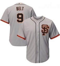 Youth Majestic San Francisco Giants 9 Brandon Belt Replica Grey Road 2 Cool Base MLB Jersey Youth Majestic San Francisco Giants 9 Brandon Belt Replica Grey Road 2 Cool Base MLB Jersey