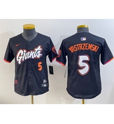Youth San Francisco Giants 5 Mike Yastrzemski Anthracite 2025 City Connect Limited Stitched Baseball Jersey Youth San Francisco Giants 5 Mike Yastrzemski Anthracite 2025 City Connect Limited Stitched Baseball Jersey