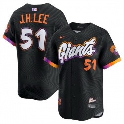 Youth San Francisco Giants ACTIVE PLAYER Custom Anthracite 2025 City Connect Limited Stitched Baseball Jersey