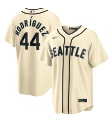 Men Seattle Mariners  44 Julio Rodriguez Alternate Cream Jersey