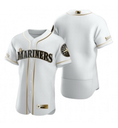 Seattle Mariners Blank White Nike Mens Authentic Golden Edition MLB Jersey