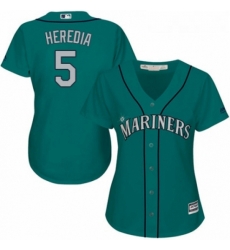 Womens Majestic Seattle Mariners 5 Guillermo Heredia Authentic Teal Green Alternate Cool Base MLB Jersey Womens Majestic Seattle Mariners 5 Guillermo Heredia Authentic Teal Green Alternate Cool Base MLB Jersey