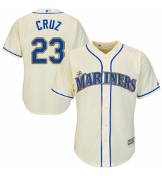 Youth Majestic Seattle Mariners 23 Nelson Cruz Authentic Cream Alternate Cool Base MLB Jersey Youth Majestic Seattle Mariners 23 Nelson Cruz Authentic Cream Alternate Cool Base MLB Jersey