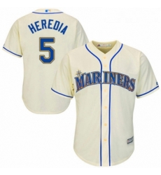 Youth Majestic Seattle Mariners 5 Guillermo Heredia Authentic Cream Alternate Cool Base MLB Jersey Youth Majestic Seattle Mariners 5 Guillermo Heredia Authentic Cream Alternate Cool Base MLB Jersey