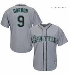 Youth Majestic Seattle Mariners 9 Dee Gordon Authentic Grey Road Cool Base MLB Jersey 