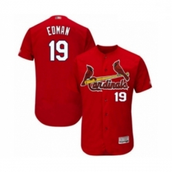 Men St. Louis Cardinals 19 Tommy Edman Red Alternate Flex Base Authentic Collection Baseball Player Jersey