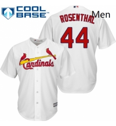 Mens Majestic St Louis Cardinals 44 Trevor Rosenthal Replica White Home Cool Base MLB Jersey