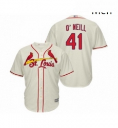 Mens St Louis Cardinals 41 Tyler O Neill Replica Cream Alternate Cool Base Baseball Jersey Mens St Louis Cardinals 41 Tyler O Neill Replica Cream Alternate Cool Base Baseball Jersey