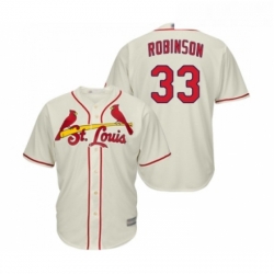 Youth St Louis Cardinals 33 Drew Robinson Replica Cream Alternate Cool Base Baseball Jersey 