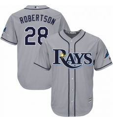 Youth Majestic Tampa Bay Rays 28 Daniel Robertson Authentic Grey Road Cool Base MLB Jersey Youth Majestic Tampa Bay Rays 28 Daniel Robertson Authentic Grey Road Cool Base MLB Jersey
