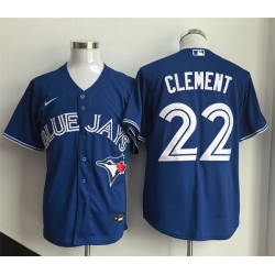 Men Toronto Blue Jays 22 Ernie Clement Blue 2025 Cool Base Stitched Baseball Jersey