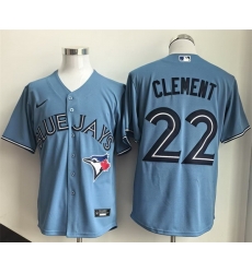 Men Toronto Blue Jays  22 Ernie Clement Light Blue 2025 Cool Base Stitched Baseball Jersey