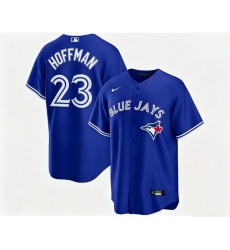 Men Toronto Blue Jays Jeff Hoffman 23 Blue Away Flex Base Stitched Baseball Jersey