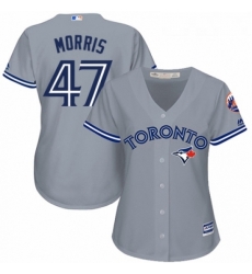 Womens Majestic Toronto Blue Jays 47 Jack Morris Authentic Grey Road MLB Jersey Womens Majestic Toronto Blue Jays 47 Jack Morris Authentic Grey Road MLB Jersey