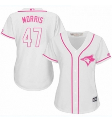 Womens Majestic Toronto Blue Jays 47 Jack Morris Replica White Fashion Cool Base MLB Jersey 