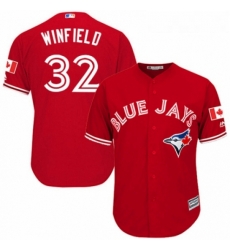 Youth Majestic Toronto Blue Jays 32 Dave Winfield Replica Scarlet Alternate MLB Jersey Youth Majestic Toronto Blue Jays 32 Dave Winfield Replica Scarlet Alternate MLB Jersey