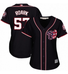 Womens Majestic Washington Nationals 57 Tanner Roark Authentic Navy Blue Alternate 2 Cool Base MLB Jersey Womens Majestic Washington Nationals 57 Tanner Roark Authentic Navy Blue Alternate 2 Cool Base MLB Jersey