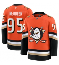 Men Anaheim Ducks 95 Roger McQueen Orange 2024 25 Home Stitched Hockey Jersey